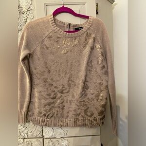 Women’s ANA sweater cheetah gold foil MED